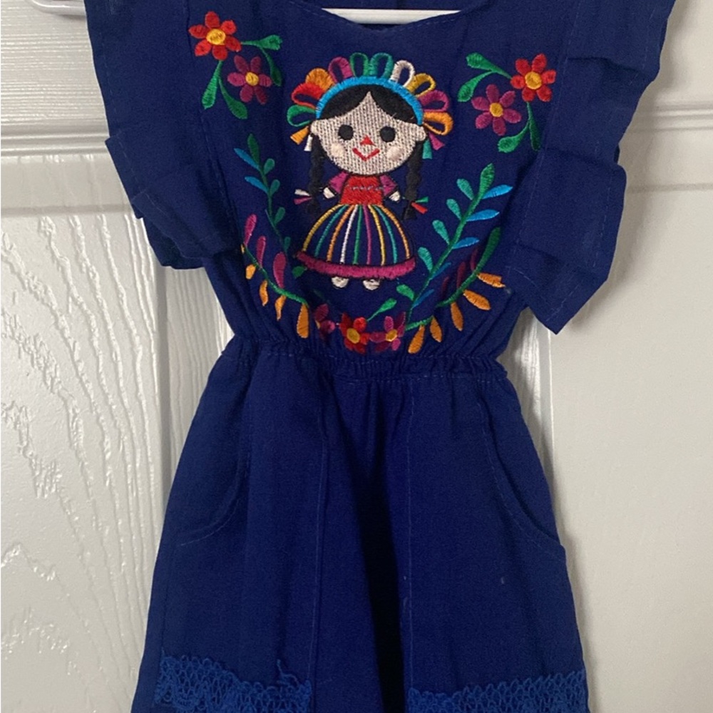 Colorful Embroidered Dress